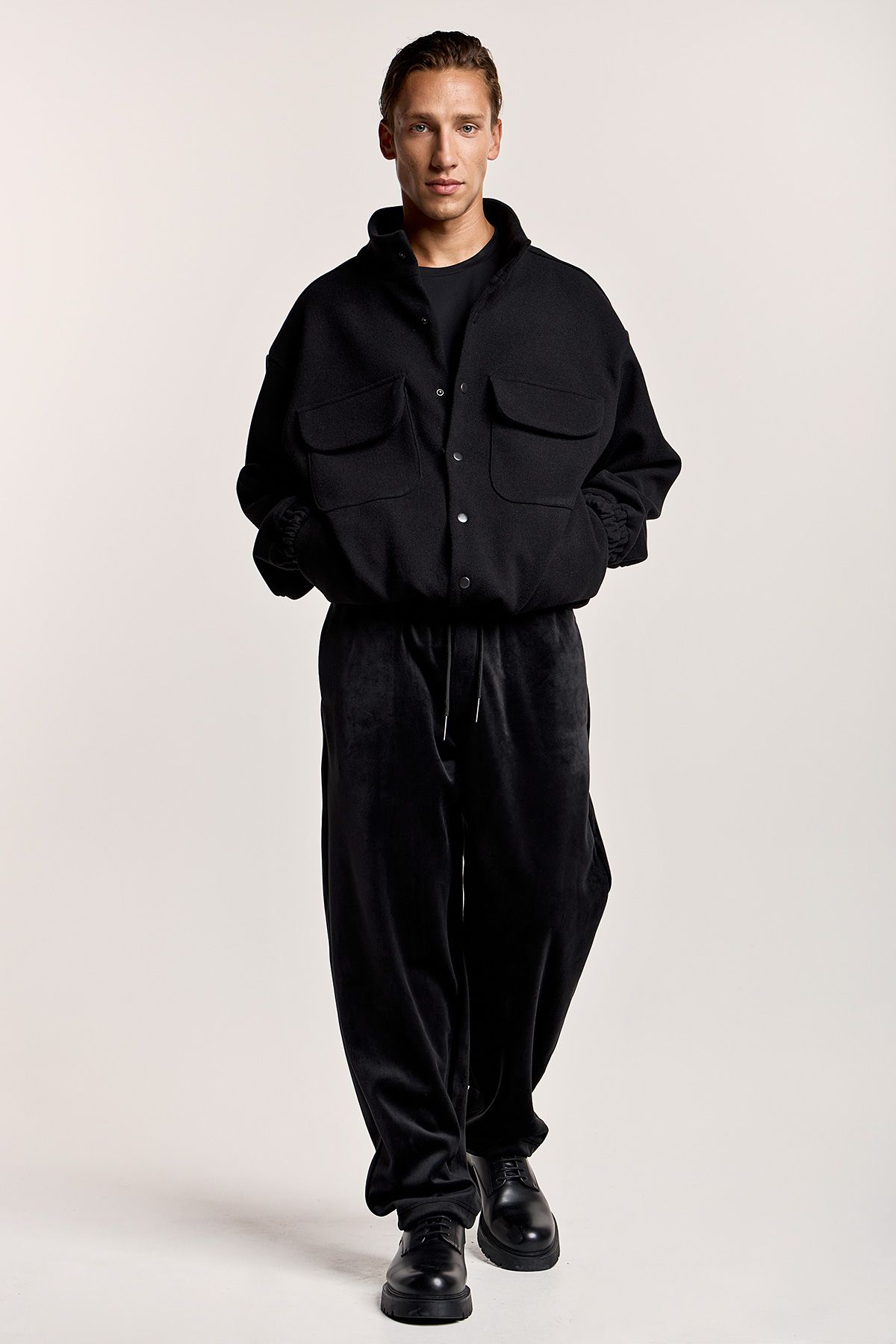 Bomber Jacket με Τσέπες Εμπρός