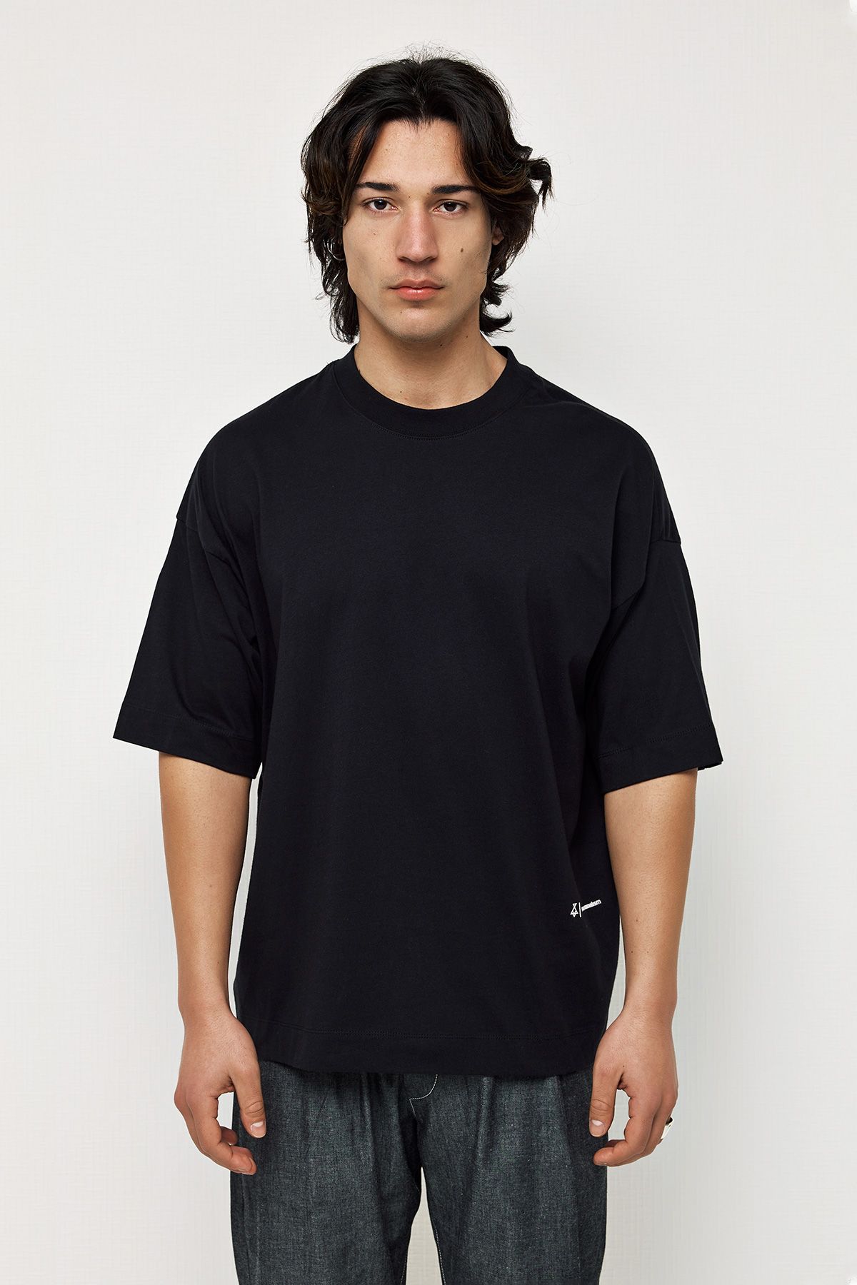 Βαμβακερό T-Shirt με Τύπωμα Εμπρός Χαμηλά