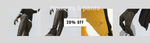 Pants & Sporty Trousers -20%
