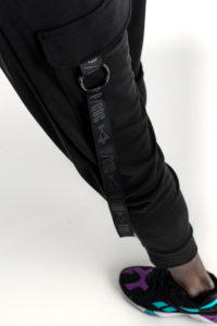 Black P/COC tracksuit with a pocket