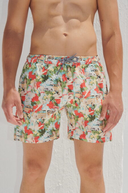 P/COC Μαγιό με Σχέδιο Χαβάη