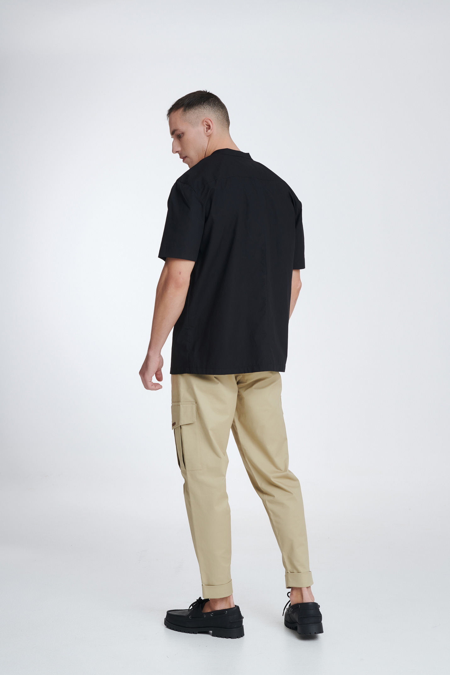 Κοντομάνικο Πουκάμισο με Κλείσιμο Μπροστά με Φερμουάρ