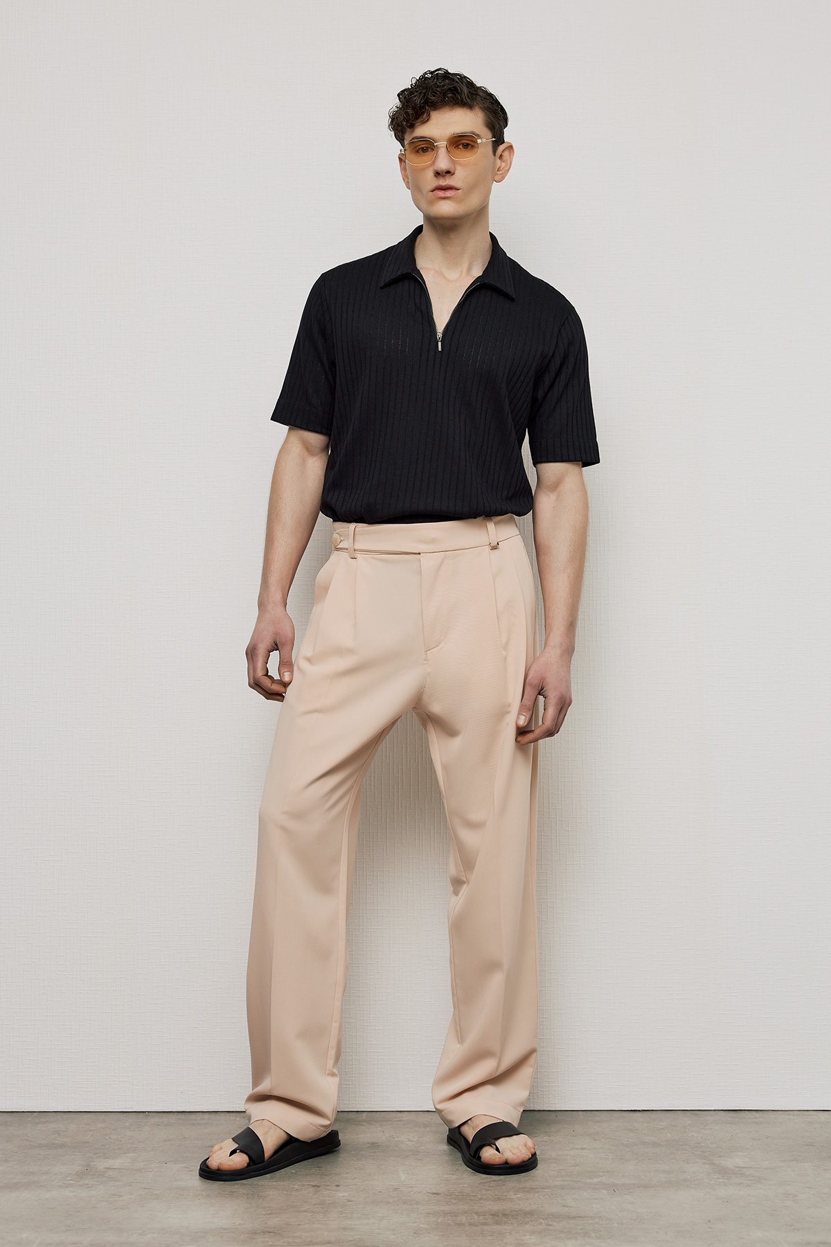 Παντελόνι Loose με Πιέτες