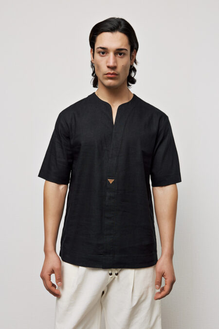 Λινό Μπλουζοπουκάμισο