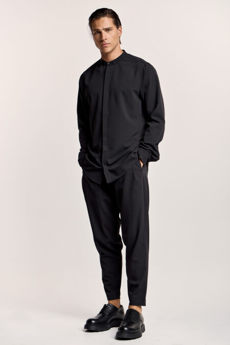 Πουκάμισο Μάο με Κρυφοκούμπι