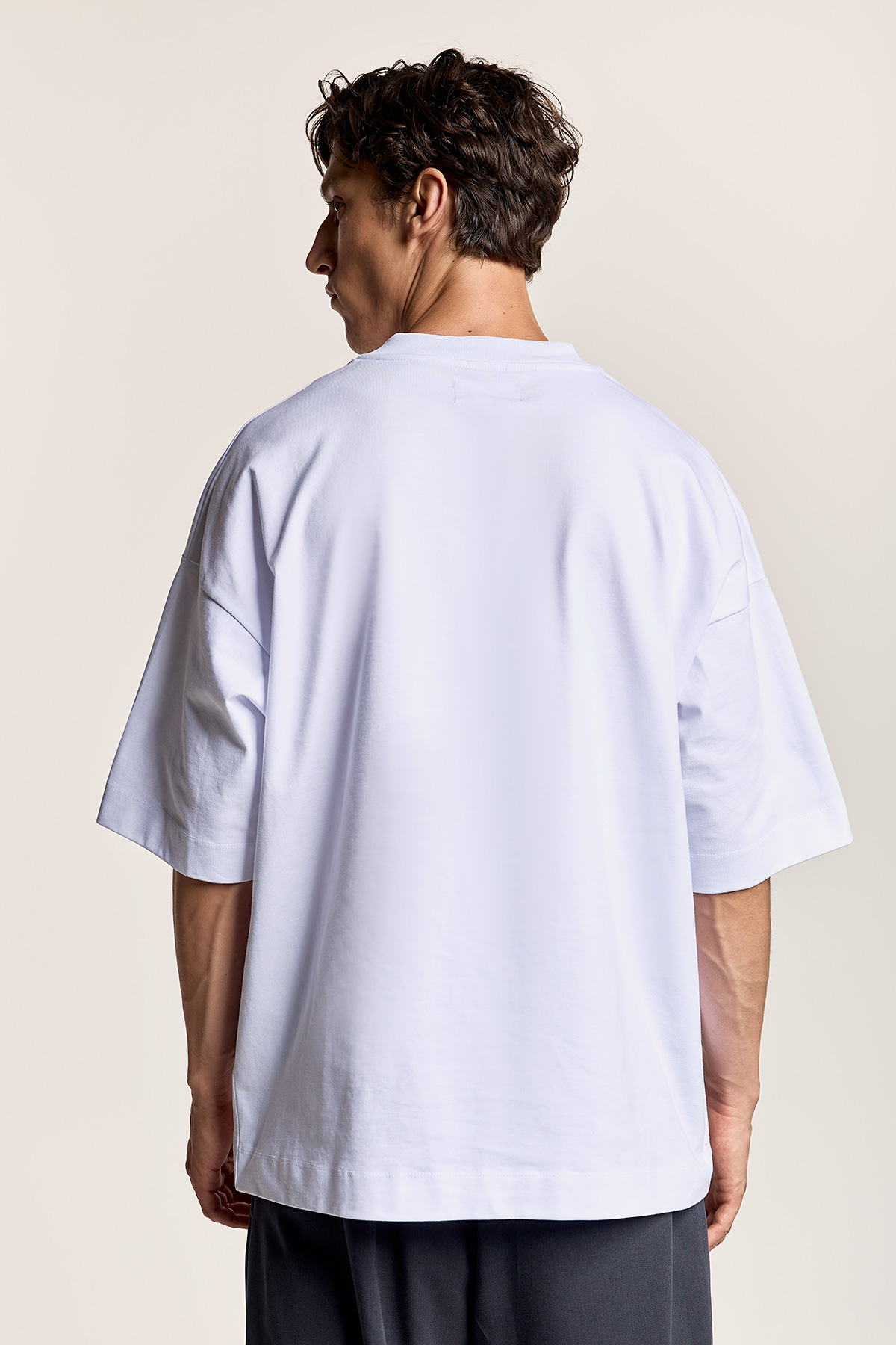 Βαμβακερό T-shirt με Τυπώματα Εμπρός