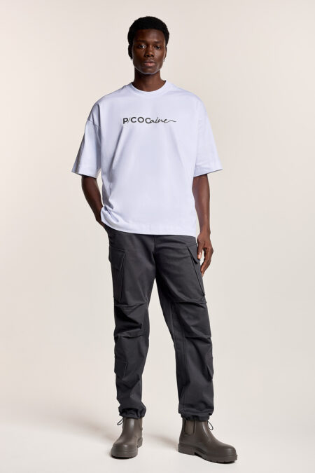 Βαμβακερό T-shirt με Μεταλλικό Τύπωμα