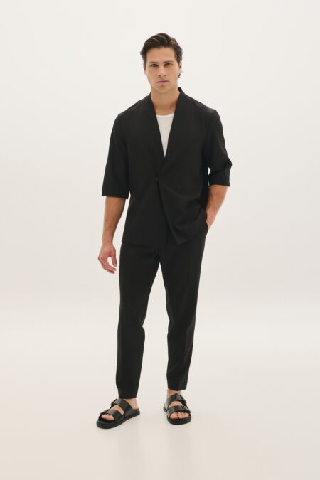 Ζακέτα-Σακάκι με Ιδιαίτερο Γιακά