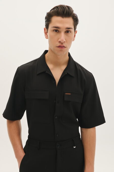 Κοντομάνικο Πουκάμισο με Μεγάλες Τσέπες