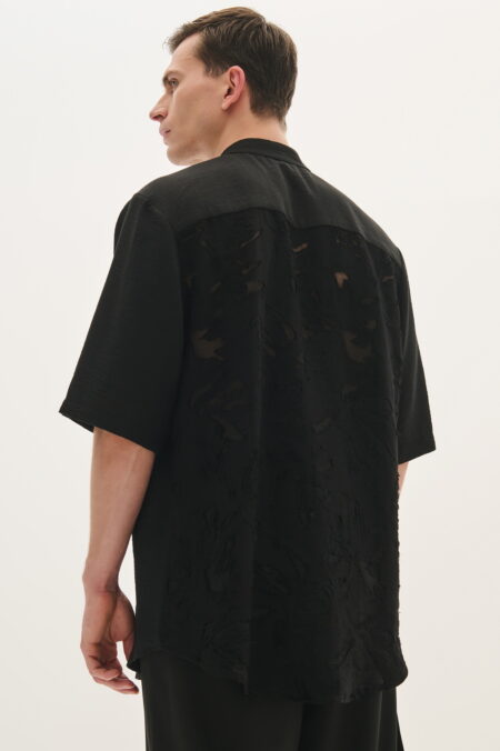 Πουκάμισο-Overshirt με Μαο Γιακά