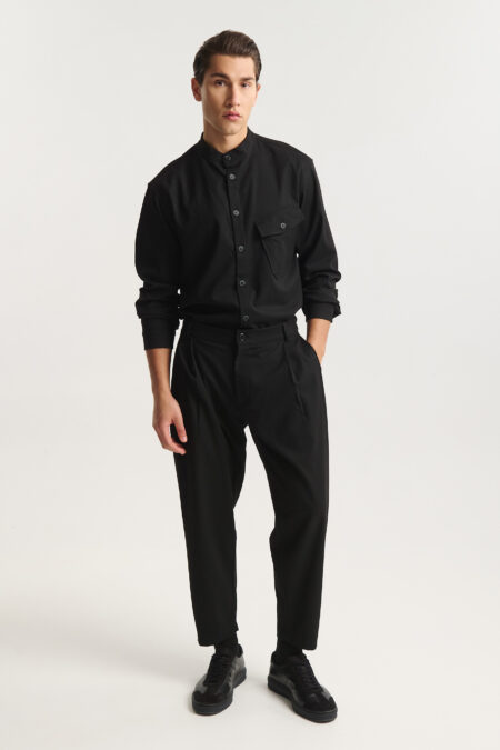 Παντελόνι με Πιέτες και Λάστιχο Πίσω