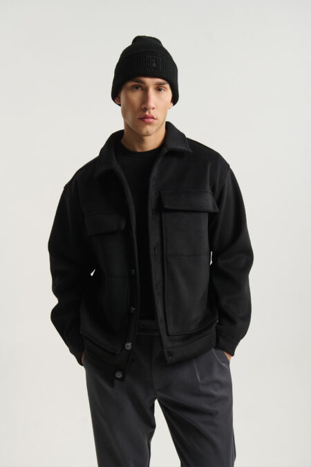 Jacket με Μπροστινές Μεγάλες Τσέπες