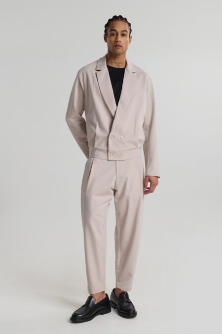 Cropped Σταυρωτό Σακάκι