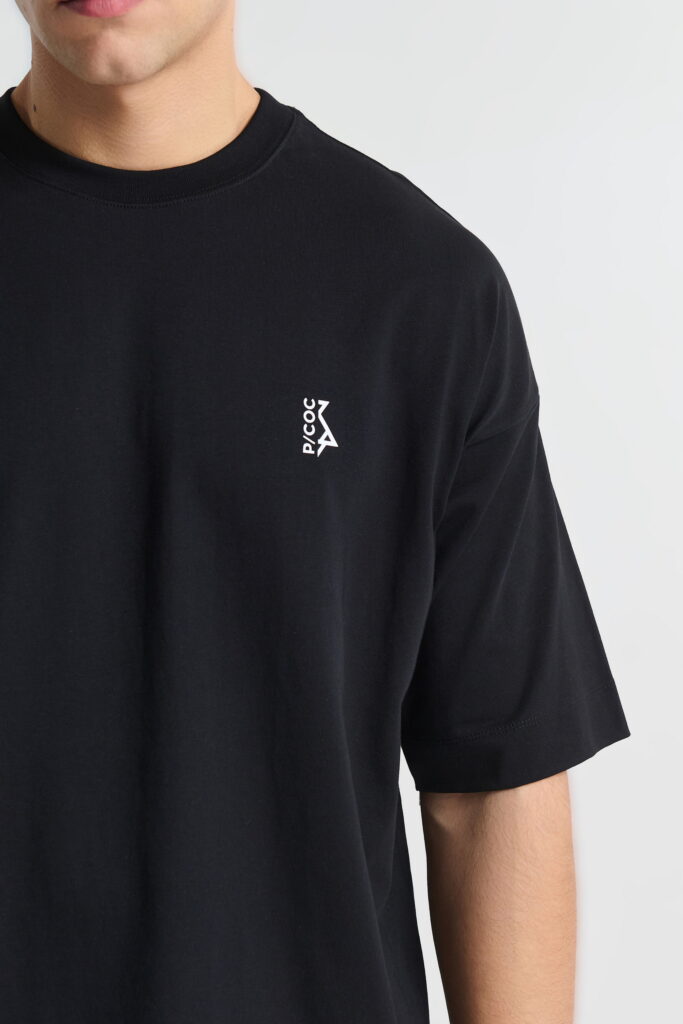 Βαμβακερό T-shirt με Λογότυπο στην Πλάτη