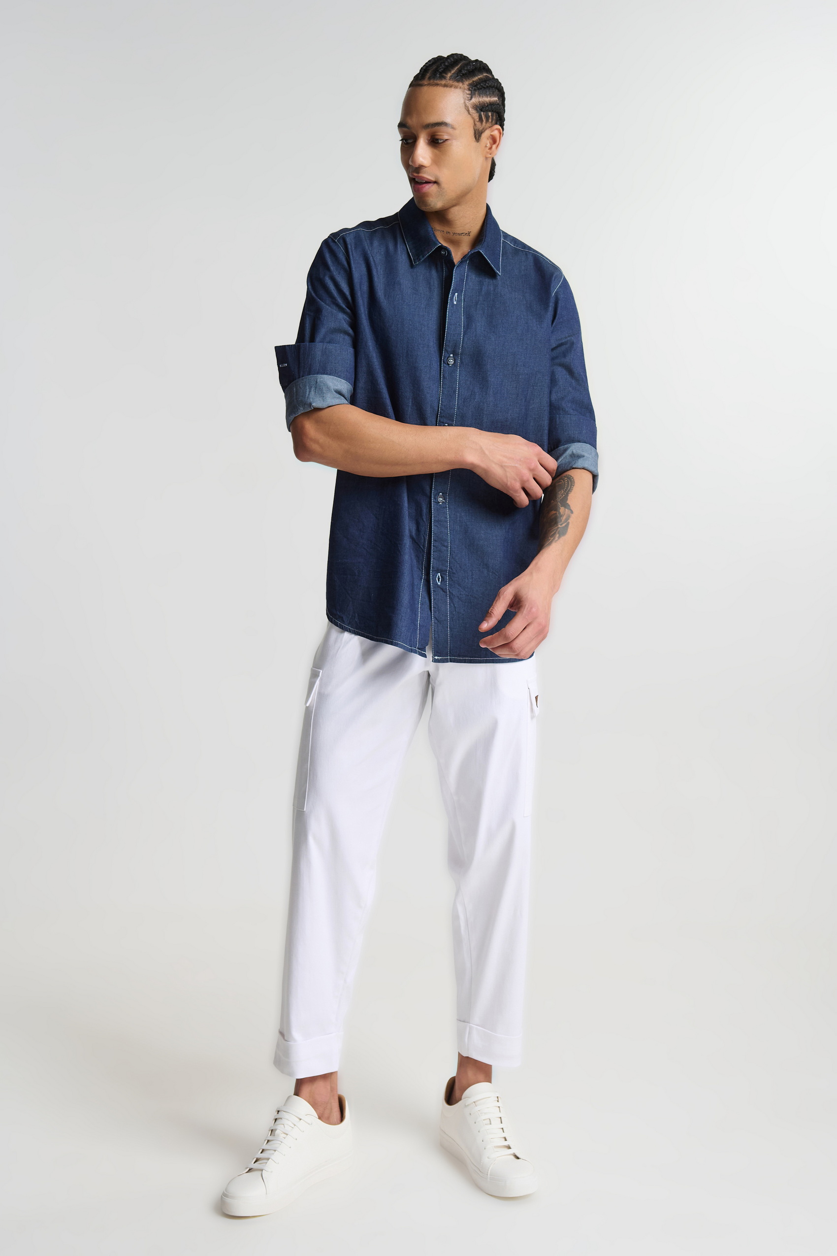 Mακρυμάνικο Denim Πουκάμισο