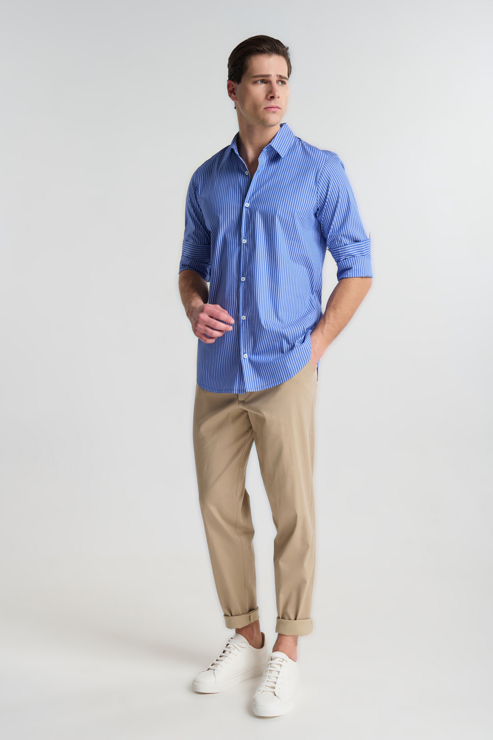 Mακρυμάνικο Ριγέ Πουκάμισο