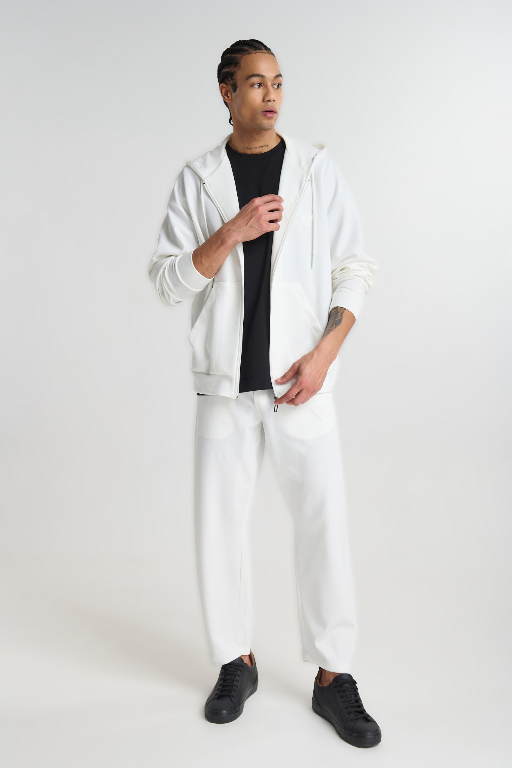 Φούτερ Ζακέτα με Φερμουάρ και Κουκούλα