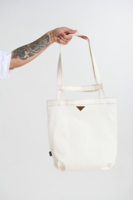 Denim Tote Bag με Κεντημένο Λογότυπο