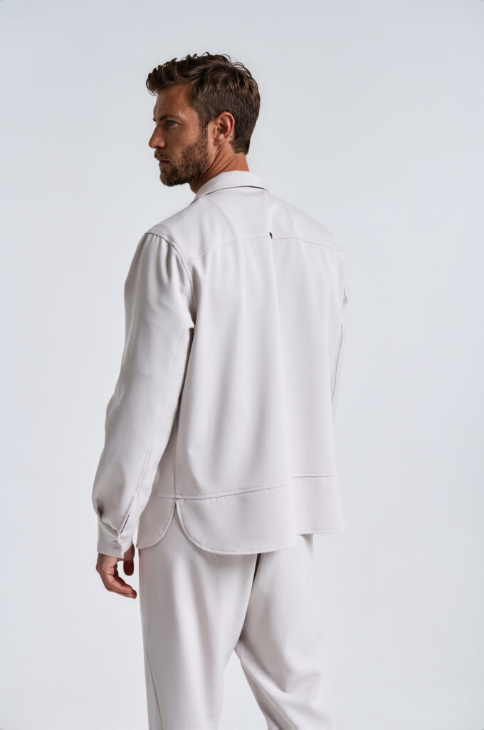 Ανδρικό Overshirt Πουκάμισο με Διακοσμητικές ραφές