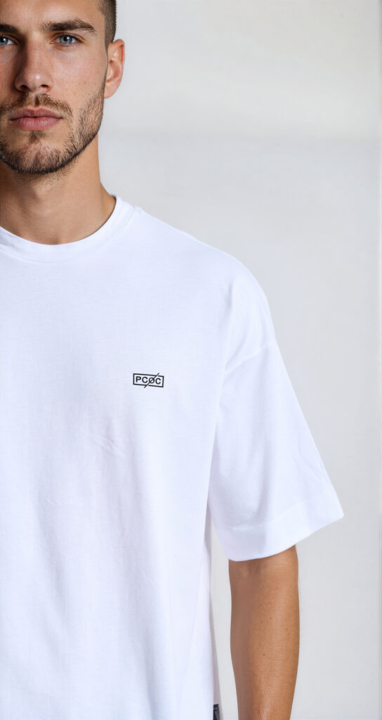 Ανδρικό Oversized T-shirt με Τύπωμα Εφημερίδα