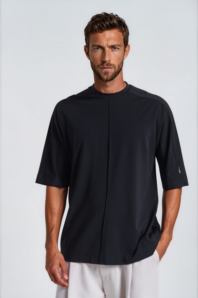 Ανδρικό  T-shirt με Κεντρική Ραφή